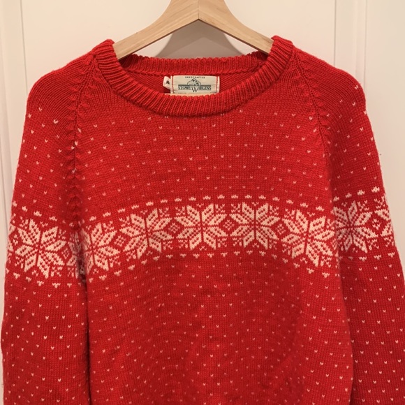 Stowe Woolens 100% wool vintage sweater - Picture 2 of 7